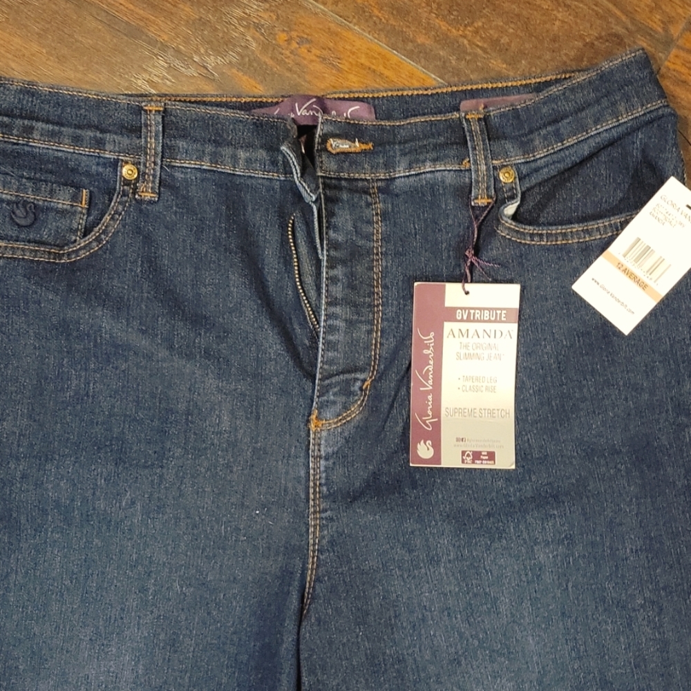 Gloria Vanderbilt Amanda Jeans 12 Average